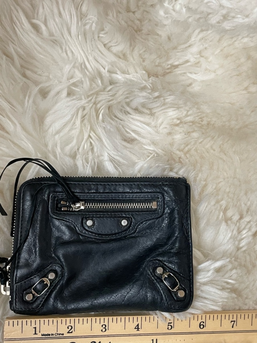 Vintage | Rare Balenciaga porte monnaie black wallet | card pouch - Picture 5 of 6